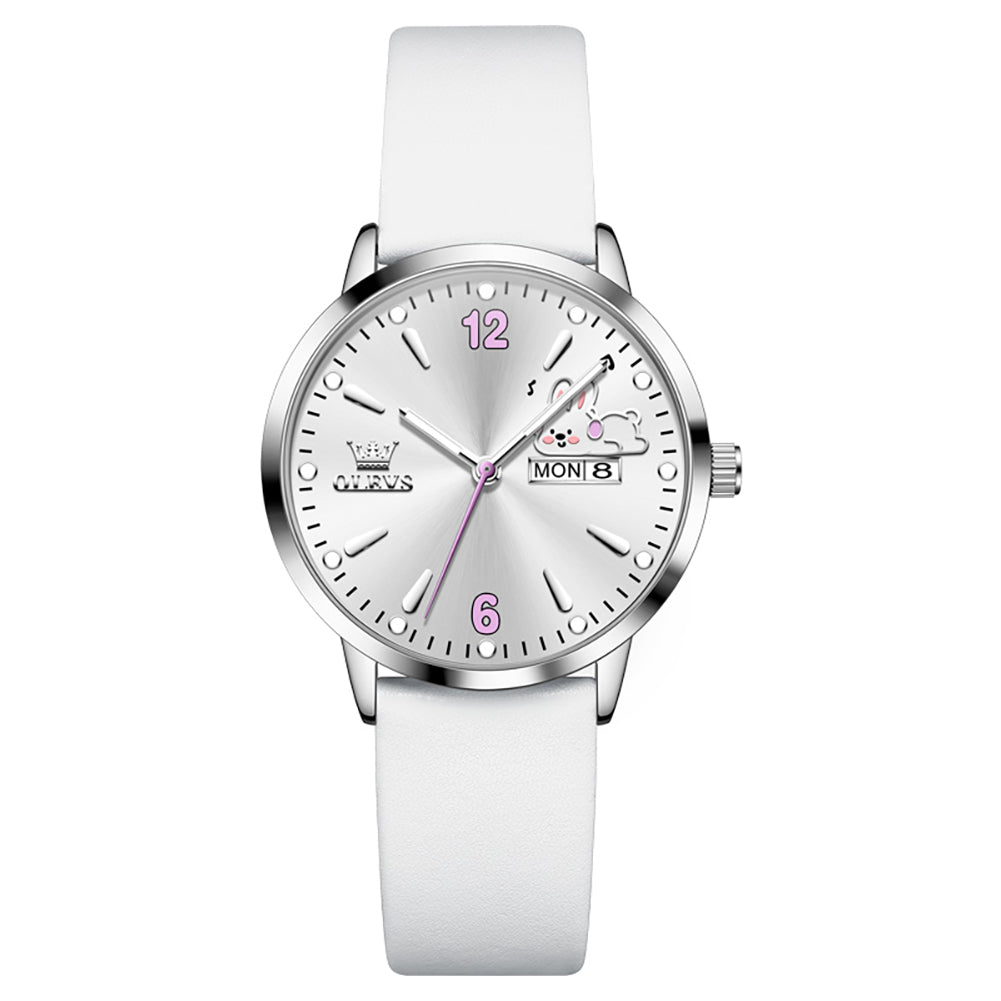 OLEVS 5700 bunny day date quartz watch view 542 (1)