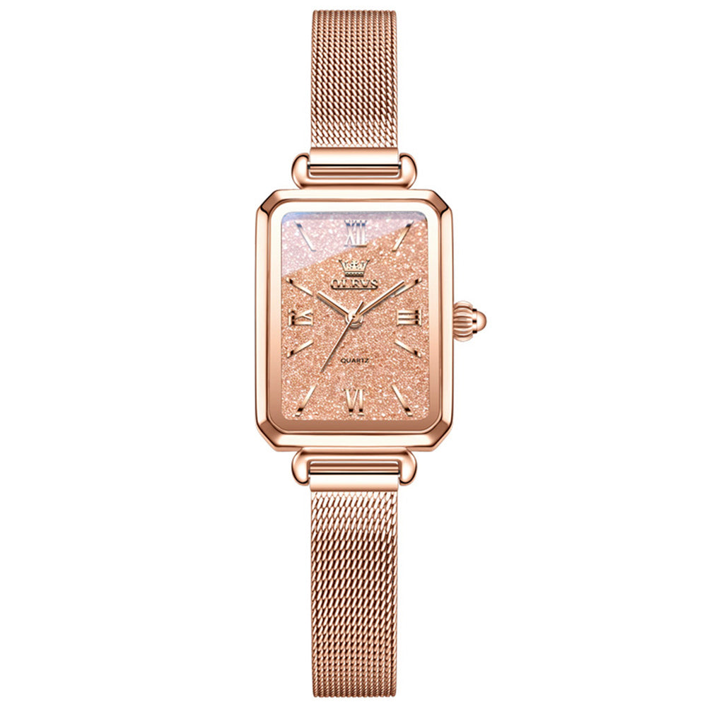 OLEVS 5705 champagne watch front