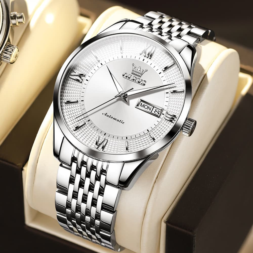 OLEVS 6657 Stainless Steel Automatic Mechanical Watch for Men - All Gold Watch | Olevs Watch Store