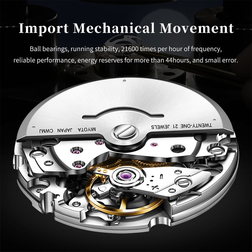 OLEVS 6657 Stainless Steel Automatic Mechanical Watch for Men - All Gold Watch | Olevs Watch Store