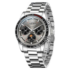 OLEVS 6756 Silver Gray front view
