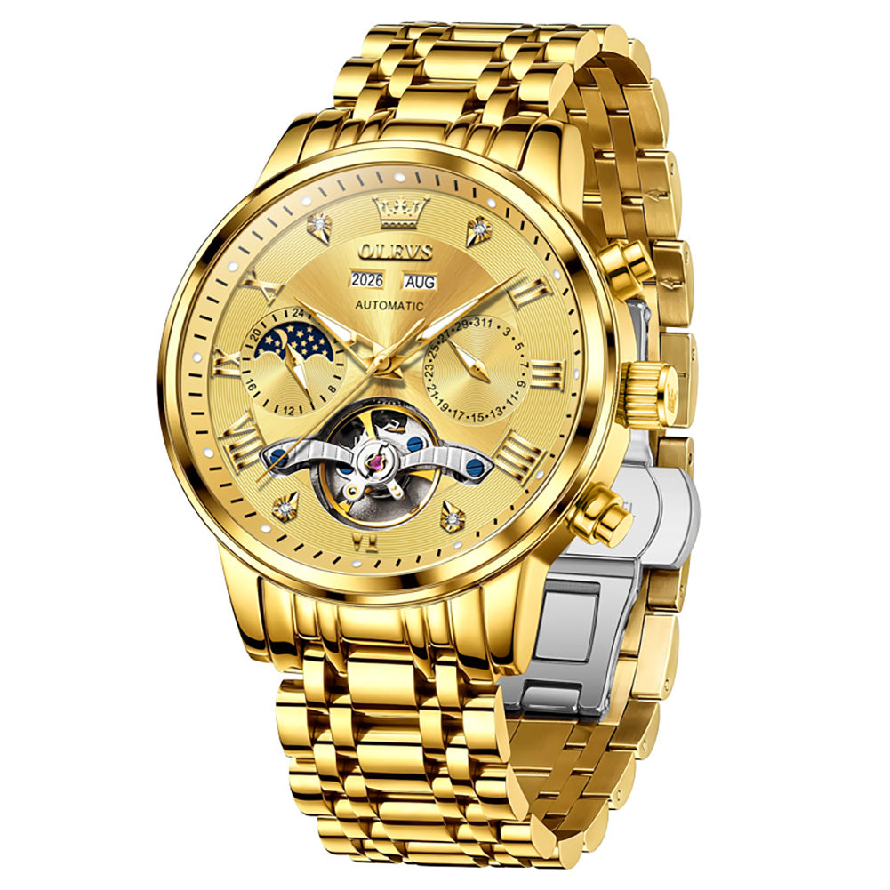 OLEVS 6763 all gold automatic mechanical watch