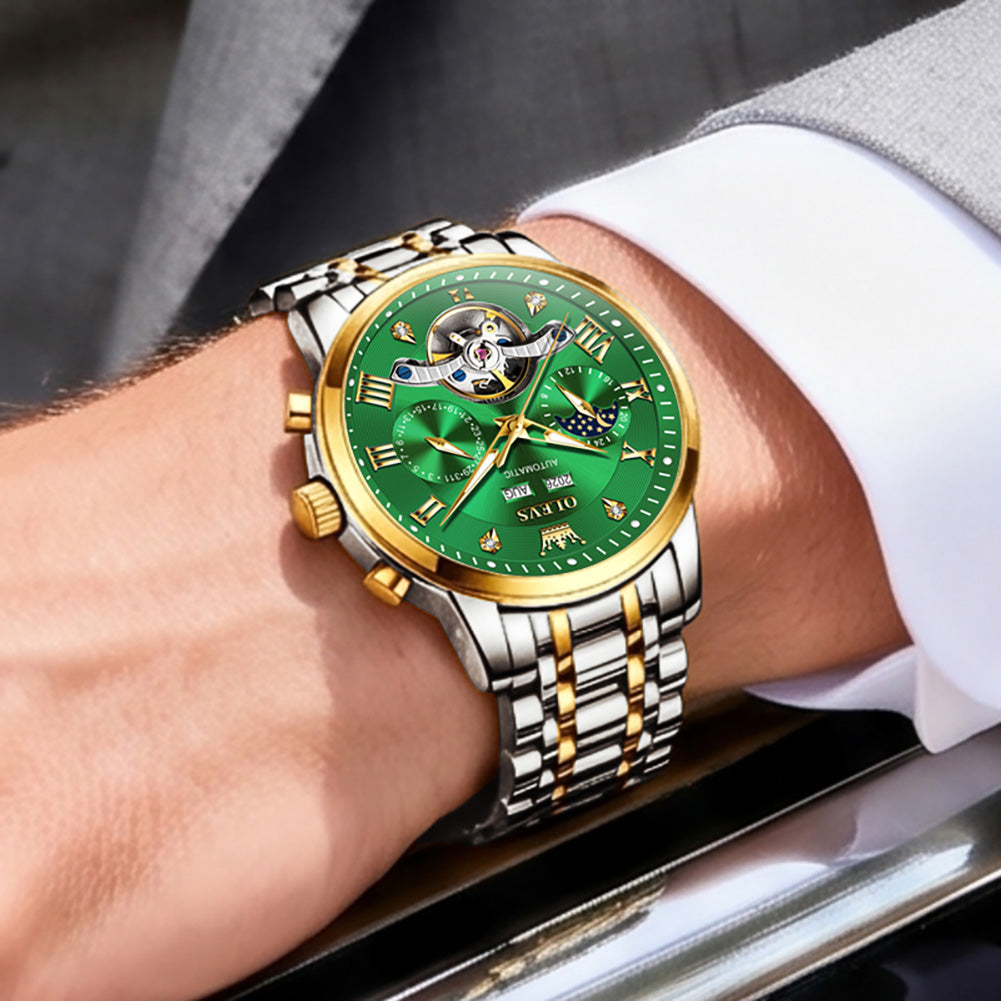 OLEVS 6763 mens automatic watch elegant styling