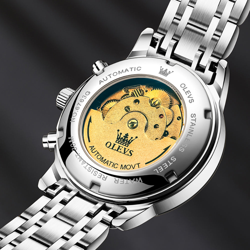 OLEVS 6763 automatic watch lifestyle view
