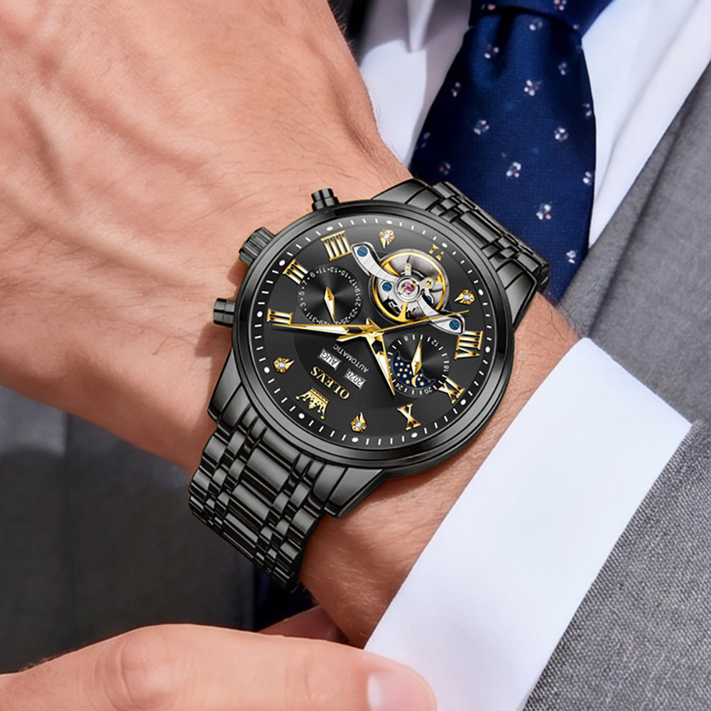 OLEVS 6763 automatic mechanical watch lifestyle scene