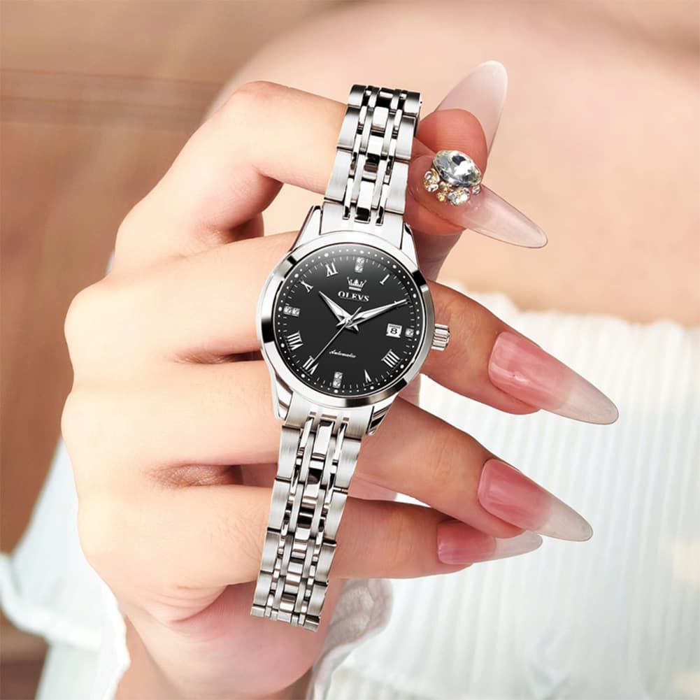 OLEVS 7062 Classic Automatic Watch For Women - All Gold Watch | Olevs Watch Store