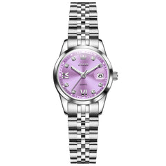 OLEVS 7133 Silver Purple front view