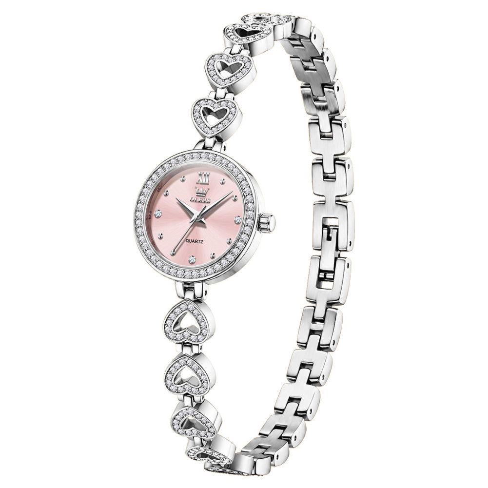 OLEVS 7139 Silver Pink front