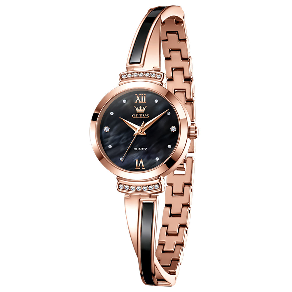 OLEVS 7140 Rose Gold Black front